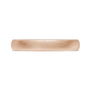 Classic Two-Tone Rounded Wedding Band in Brushed Finish