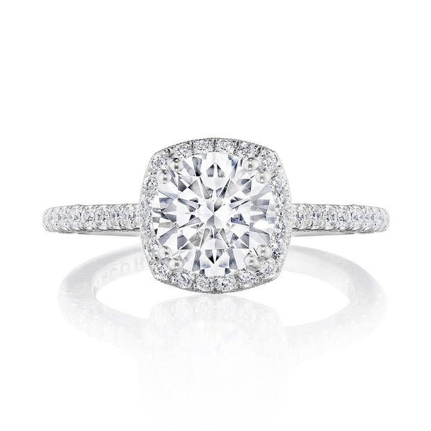 Cushion Bloom Engagement Ring