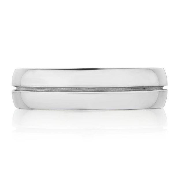 Classic Streamline in High Polish Finish Wedding Band