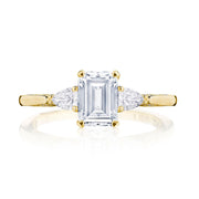 Emerald 3-Stone Engagement Ring