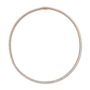 Straight 4-Prong Line Necklace 9.85-10.22ctw approx.