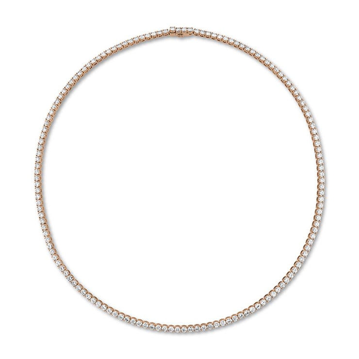 Straight 4-Prong Line Necklace 9.85-10.22ctw approx.