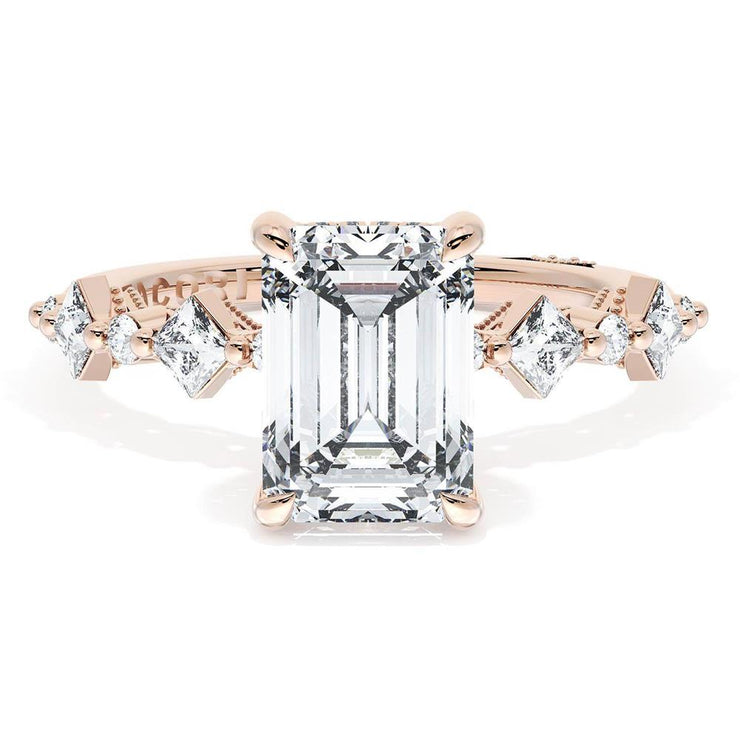 Emerald Solitaire Engagement Ring