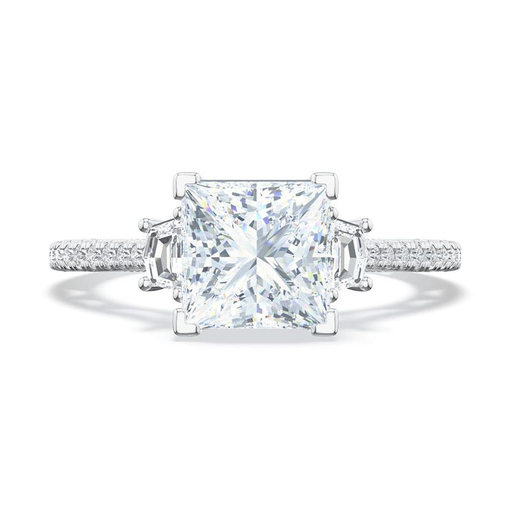 Princess 3-Stone Engagement Ring