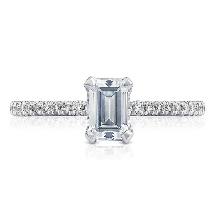 Emerald Solitaire Engagement Ring