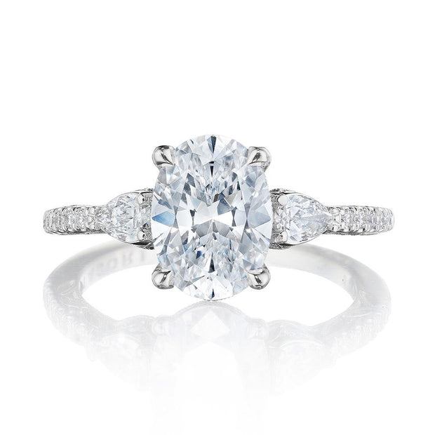 Oval 3-Stone Engagement Ring