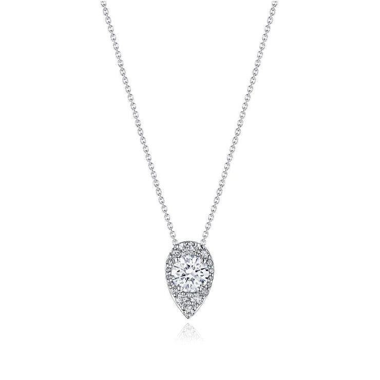 17"" Pear Bloom Diamond Necklace