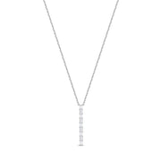 Geo Arts Vertical Diamond Necklace, 24