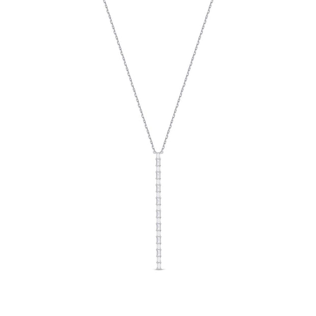 Geo Arts Vertical Diamond Necklace, 24