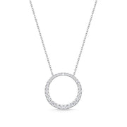Graduated Diamond Circle Necklace .50ctw approx.