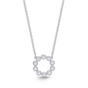 Milgrain Circle Necklace