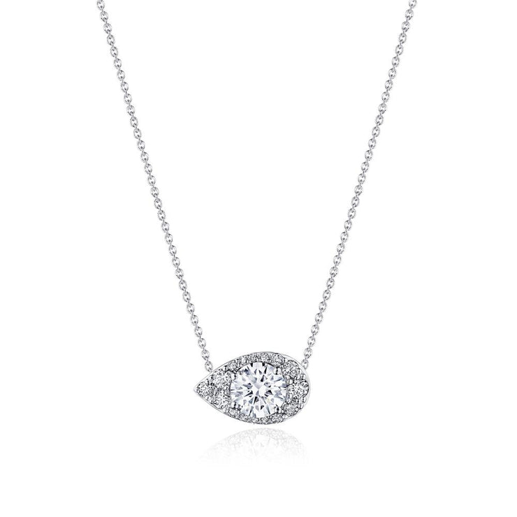 17"" Pear Bloom Diamond Necklace