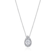 17"" Pear Bloom Diamond Necklace