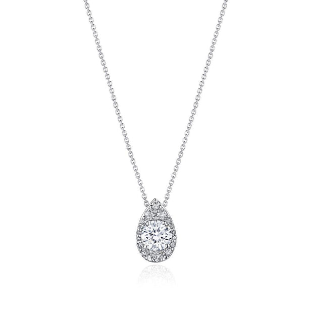 17"" Pear Bloom Diamond Necklace