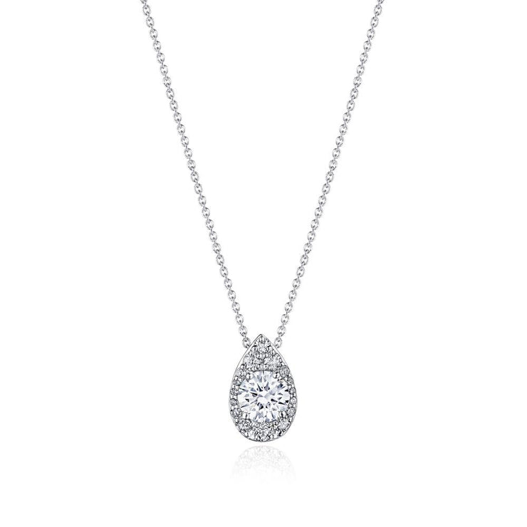 17"" Pear Bloom Diamond Necklace