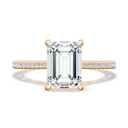 Emerald Solitaire Engagement Ring