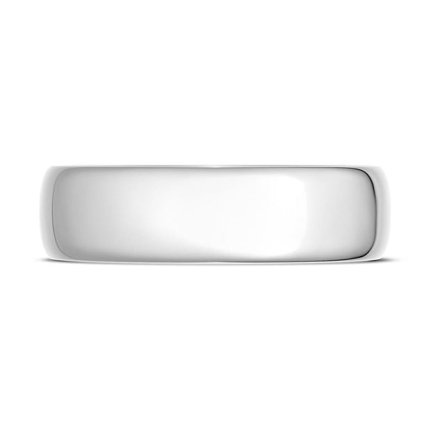 Classic Rounded in High Polish Finish Wedding Band