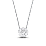 Floral Diamond Pendant .50ctw approx.