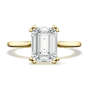 Emerald Solitaire Engagement Ring