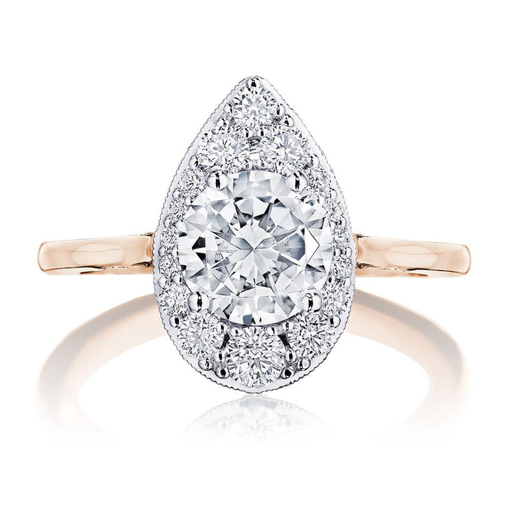 Round, Pear Bloom Engagement Ring