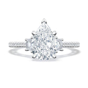 Pear 3-Stone Engagement Ring