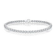 Gold Faceted Line Bracelet 1ctw approx.
