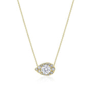 17"" Pear Bloom Diamond Necklace