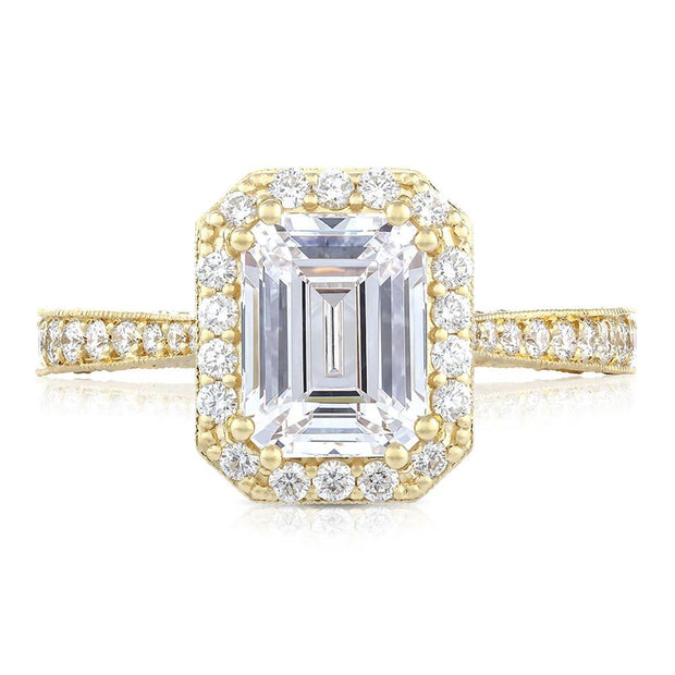 Emerald Bloom Engagement Ring