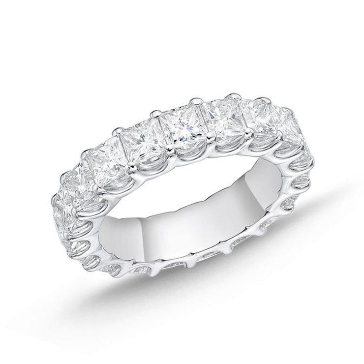 Geo Arts Princess-Cut Eternity Band 5.15-6.35ctw approx.