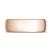 Classic Rounded in High Polish Finish Wedding Band
