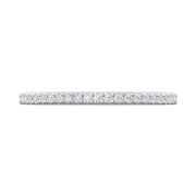 French Pavé Diamond Wedding Band