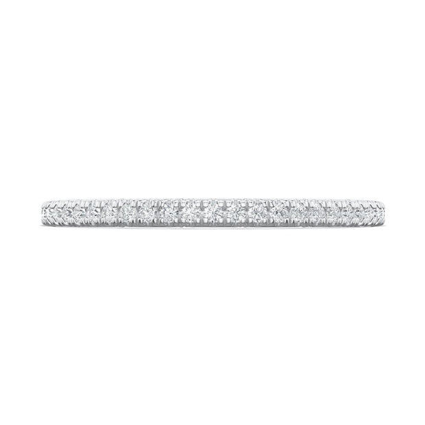 French Pavé Diamond Wedding Band