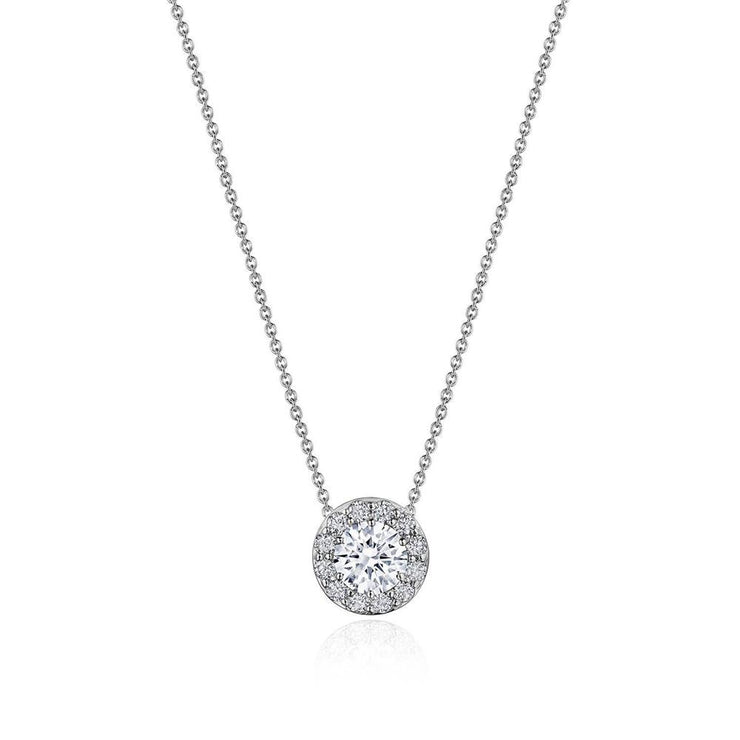 17"" Single Bloom Diamond Necklace