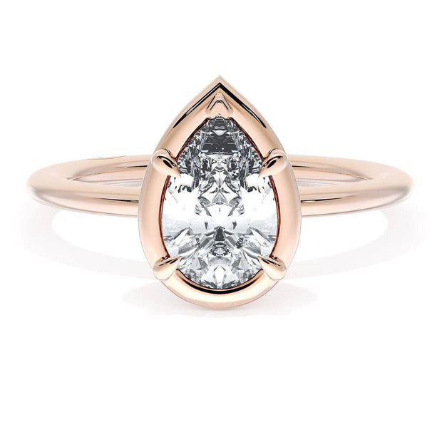 Pear Solitaire Engagement Ring