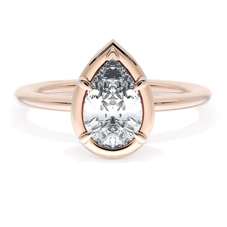 Pear Solitaire Engagement Ring