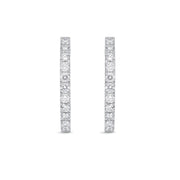 Oval Diamond Hoops 3.30ctw approx.