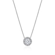 17"" Single Bloom Diamond Necklace