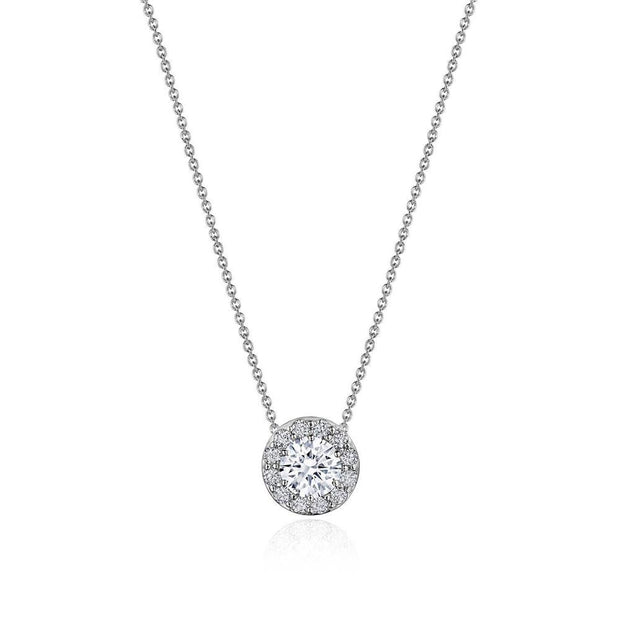 17"" Single Bloom Diamond Necklace