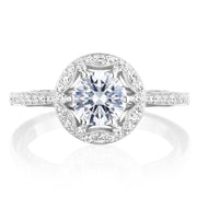 Round Bloom Engagement Ring