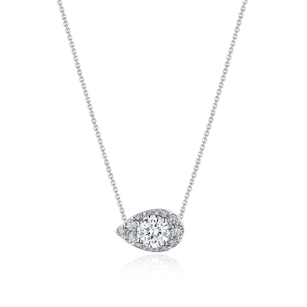 17"" Pear Bloom Diamond Necklace