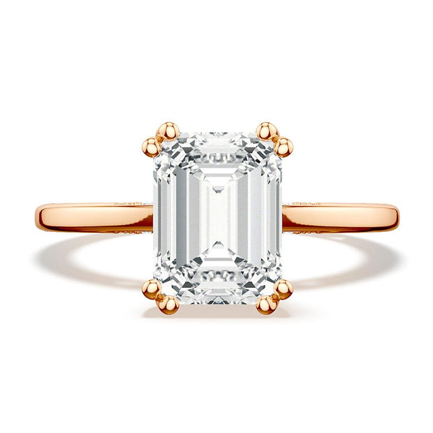 Emerald Solitaire Engagement Ring