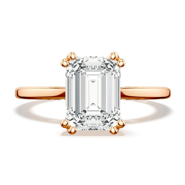 Emerald Solitaire Engagement Ring