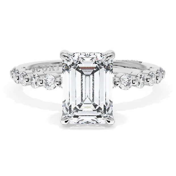 Emerald Solitaire Engagement Ring