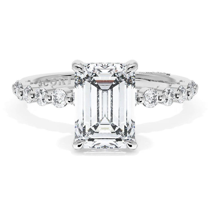 Emerald Solitaire Engagement Ring