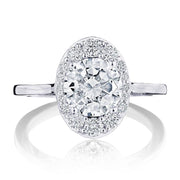 Round, Oval Bloom Engagement Ring