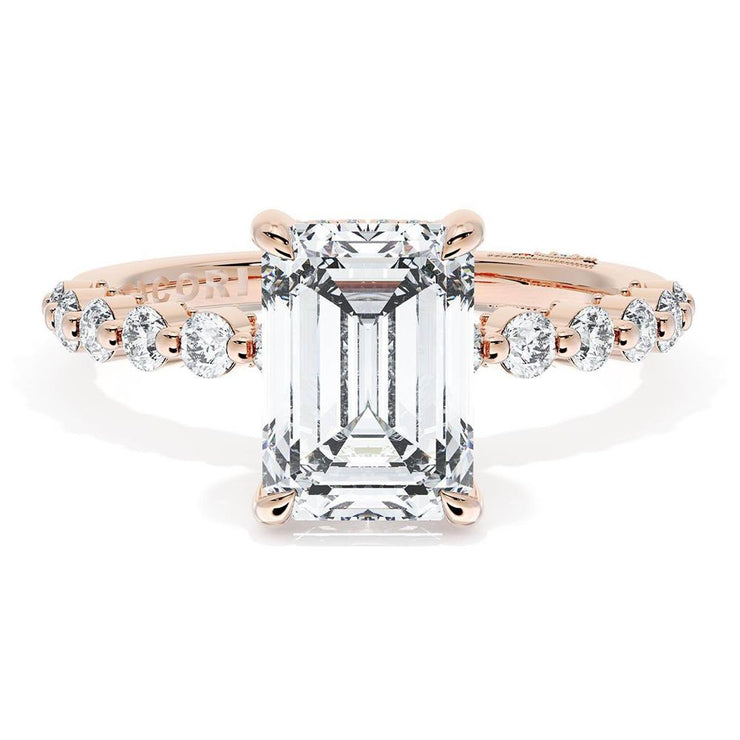 Emerald Solitaire Engagement Ring