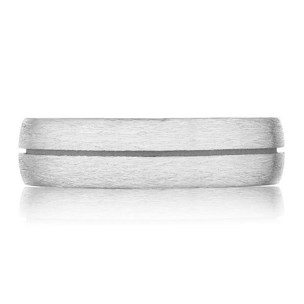 Classic Streamline in Brush Finish Wedding Band