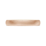 Classic Two-Tone Rounded Wedding Band in Brushed Finish