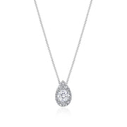 17"" Pear Bloom Diamond Necklace