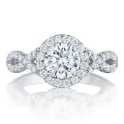 Round Bloom Engagement Ring